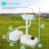 imageYITAHOME Portable Sink Camping Hand Washing Station with 17 L Wash Basin Stand and Carry Bag Rolling Wheels Soap Dispenser Towel Holder for Outdoor Travel Boat Gather Garden WorksiteSinkSewage Tank