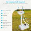 imageYITAHOME Portable Sink Camping Hand Washing Station with 17 L Wash Basin Stand and Carry Bag Rolling Wheels Soap Dispenser Towel Holder for Outdoor Travel Boat Gather Garden WorksiteUpgrated Sink