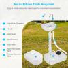 imageYITAHOME Portable Sink Camping Hand Washing Station with 17 L Wash Basin Stand and Carry Bag Rolling Wheels Soap Dispenser Towel Holder for Outdoor Travel Boat Gather Garden WorksiteSinkSewage Tank