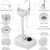 imageYITAHOME Portable Sink Camping Hand Washing Station with 17 L Wash Basin Stand and Carry Bag Rolling Wheels Soap Dispenser Towel Holder for Outdoor Travel Boat Gather Garden WorksiteUpgrated Sink