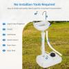 imageYITAHOME Portable Sink Camping Hand Washing Station with 17 L Wash Basin Stand and Carry Bag Rolling Wheels Soap Dispenser Towel Holder for Outdoor Travel Boat Gather Garden WorksiteSink