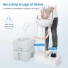 imageYITAHOME Portable Sink Camping Hand Washing Station with 17 L Wash Basin Stand and Carry Bag Rolling Wheels Soap Dispenser Towel Holder for Outdoor Travel Boat Gather Garden WorksiteSinkBag