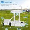 imageYITAHOME Portable Sink Camping30 L Hand Washing Station with 30 L Sewage Tank Rolling Wheels Soap Dispenser Towel Holder Ideal for Outdoor Travel RV Boat Camper TripperSinkSewage Tank