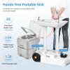 imageYITAHOME Portable Sink and Portable Toilet 30L Camping Sink ampamp 528 Gallon Camping Toilet With Level Indicator and Hand Sprayer for Adults The Elders Indoor Outdoor RV Travel Boat Wedding