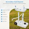 imageYITAHOME Portable Sink and Portable Toilet 30L Camping Sink ampamp 528 Gallon Camping Toilet With Level Indicator and Hand Sprayer for Adults The Elders Indoor Outdoor RV Travel Boat Wedding