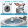 imageYITAHOME Portable Sink and Portable Toilet 30L Camping Sink ampamp 528 Gallon Camping Toilet With Level Indicator and Hand Sprayer for Adults The Elders Indoor Outdoor RV Travel Boat Wedding