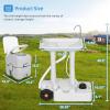 imageYITAHOME Portable Sink and Portable Toilet 30L Camping Sink ampamp 528 Gallon Camping Toilet With Level Indicator and Hand Sprayer for Adults The Elders Indoor Outdoor RV Travel Boat Wedding