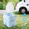 imageYITAHOME Portable Toilet Camping Porta Potty 58 Gallon with Diagonal Deepened and Enlargerd Bowl Hand Sprayer Level Indicator Carry Bag Portable Toilet for Adults RV Travel Boat and TripsExtended Diagonal Seat Sprayer