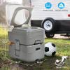 imageYITAHOME Portable Toilet Camping Porta Potty 58 Gallon with Diagonal Deepened and Enlargerd Bowl Hand Sprayer Level Indicator Carry Bag Portable Toilet for Adults RV Travel Boat and TripsStandardBagSprayer