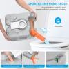 imageYITAHOME Portable Toilet Camping Porta Potty 58 Gallon with Diagonal Deepened and Enlargerd Bowl Hand Sprayer Level Indicator Carry Bag Portable Toilet for Adults RV Travel Boat and TripsExtended Diagonal SeatBagSprayer