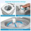 imageYITAHOME Portable Toilet Camping Porta Potty 58 Gallon with Diagonal Deepened and Enlargerd Bowl Hand Sprayer Level Indicator Carry Bag Portable Toilet for Adults RV Travel Boat and TripsStandardBagSprayer
