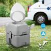 imageYITAHOME Portable Toilet Camping Porta Potty 58 Gallon with Diagonal Deepened and Enlargerd Bowl Hand Sprayer Level Indicator Carry Bag Portable Toilet for Adults RV Travel Boat and TripsExtended Diagonal SeatBagSprayer
