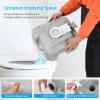 imageYITAHOME Portable Toilet Camping Porta Potty 58 Gallon with Diagonal Deepened and Enlargerd Bowl Hand Sprayer Level Indicator Carry Bag Portable Toilet for Adults RV Travel Boat and TripsStandard SeatBagSprayer