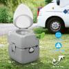 imageYITAHOME Portable Toilet Camping Porta Potty 58 Gallon with Diagonal Deepened and Enlargerd Bowl Hand Sprayer Level Indicator Carry Bag Portable Toilet for Adults RV Travel Boat and TripsExtended Diagonal SeatBagSprayer