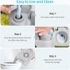 imageYITAHOME Portable Toilet Camping Toilet Travel RV Toilet53 Gallon Detachable Waste Tank Double Water Spouts Portable Toilet for Camping Hiking Hunting Boating GraySingle Watwer OutletPress Pump Flush