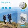imageYITAHOME Portable Toilet Camping Toilet Travel RV Toilet53 Gallon Detachable Waste Tank Double Water Spouts Portable Toilet for Camping Hiking Hunting Boating GraySingle Watwer OutletPress Pump Flush
