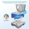 imageYITAHOME Portable Toilet Camping Toilet Travel RV Toilet53 Gallon Detachable Waste Tank Double Water Spouts Portable Toilet for Camping Hiking Hunting Boating GraySingle Watwer OutletPress Flush Pump