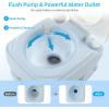 imageYITAHOME Portable Toilet Camping Toilet Travel RV Toilet53 Gallon Detachable Waste Tank Double Water Spouts Portable Toilet for Camping Hiking Hunting Boating GrayT Watwer OutletPress Flush Pump