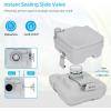 imageYITAHOME Portable Toilet Camping Toilet Travel RV Toilet53 Gallon Detachable Waste Tank Double Water Spouts Portable Toilet for Camping Hiking Hunting Boating GrayDouble Watwer OutletsPress Flush Pump