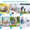 imageYITAHOME Portable Toilet Camping Toilet Travel RV Toilet53 Gallon Detachable Waste Tank Double Water Spouts Portable Toilet for Camping Hiking Hunting Boating GrayDouble Watwer OutletsHandle Flush Pump