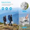imageYITAHOME Portable Toilet Camping Toilet Travel RV Toilet53 Gallon Detachable Waste Tank Double Water Spouts Portable Toilet for Camping Hiking Hunting Boating GraySingle Watwer OutletPress Flush Pump
