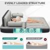imageYITAHOME Queen Size Air Sofa Bed Mattress with Headboard and Pump Blow Up Couch Inflatable Bed for Home Living Room 79quot x 60quot x 25quot Expanded Size Black