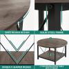 imageYITAHOME Rustic Coffee Table with Storage 5 Tier Center Living Room Table 47quot Farmhouse Wood Rectangle Cocktail Tea Table Modern Industrial Accent Table wArched Metal Frame for Home Decor BrownLight Grey