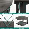 imageYITAHOME Rustic Coffee Table with Storage 5 Tier Center Living Room Table 47quot Farmhouse Wood Rectangle Cocktail Tea Table Modern Industrial Accent Table wArched Metal Frame for Home Decor BrownDark Grey