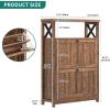 imageYITAHOME Shoe Cabinet with 2 Flip Drawers Entryway Shoe Storage Cabinet with Open Shelves Free Standing Hidden Shoe Rack Storage Organizer for EntrywayHallwayCloset BrownBrown