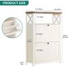 imageYITAHOME Shoe Cabinet with 2 Flip Drawers Entryway Shoe Storage Cabinet with Open Shelves Free Standing Hidden Shoe Rack Storage Organizer for EntrywayHallwayCloset BrownBeige