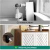 imageYITAHOME Shoe Cabinet with Doors 5Tier Shoe Storage Organizer with Adjustable Shelves Modern Freestanding Wooden Shoe Rack Cabinet for Entryway Hallway Closet Living Room Brown ampamp WhiteBrown  White