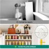 imageYITAHOME Shoe Cabinets5Tier White Shoe Storage Cabinet with Doors Modern Freestanding Wood Shoe Organizer Cabinet for Living Room Bedroom Hallway Entryway WhiteampampGold