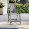 imageYITAHOME Tall Adirondack Chair Set of 2 Poly Bar Height Balcony Seating HIPS High Back Outdoor Chairs Bar Stools Lifeguard Chair for Balcony Deck Pool Patio BlackGrey