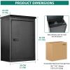imageYITAHOME Wall Mount Mailboxes for Outside 197x134x87 Inch Locking Mailbox Large Capacity Lockable Mailboxes Outside Package Delivery Box for Home Office School to Collect Package and Mail