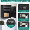 imageYITAHOME Wall Mount Mailboxes for Outside 197x134x87 Inch Locking Mailbox Large Capacity Lockable Mailboxes Outside Package Delivery Box for Home Office School to Collect Package and Mail