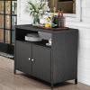 imageYITAHOME XL Outdoor Storage Cabinet Outdoor Storage Cart with Wheels and Black Glass Table Top for Patio Outdoor Cabinet for Poolside and Backyard Gray GradientBlack