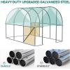 imageYITAHOME10x7x7 Greenhouses Large Walkin Green House Heavy Duty Tunnel Green Houses Outdoor Portable Plant Gardening Upgraded Galvanized Steel Frame Zipper Doors 5 Crossbars GardenGreenhouse