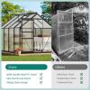 imageYITAHOME10x7x7 Greenhouses Large Walkin Green House Heavy Duty Tunnel Green Houses Outdoor Portable Plant Gardening Upgraded Galvanized Steel Frame Zipper Doors 5 Crossbars GardenMatte Black