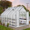 imageYITAHOME10x7x7 Greenhouses Large Walkin Green House Heavy Duty Tunnel Green Houses Outdoor Portable Plant Gardening Upgraded Galvanized Steel Frame Zipper Doors 5 Crossbars Gardensliver