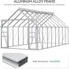imageYITAHOME10x7x7 Greenhouses Large Walkin Green House Heavy Duty Tunnel Green Houses Outdoor Portable Plant Gardening Upgraded Galvanized Steel Frame Zipper Doors 5 Crossbars Gardensilver
