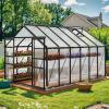 imageYITAHOME10x7x7 Greenhouses Large Walkin Green House Heavy Duty Tunnel Green Houses Outdoor Portable Plant Gardening Upgraded Galvanized Steel Frame Zipper Doors 5 Crossbars GardenBlack