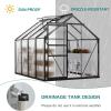 imageYITAHOME10x7x7 Greenhouses Large Walkin Green House Heavy Duty Tunnel Green Houses Outdoor Portable Plant Gardening Upgraded Galvanized Steel Frame Zipper Doors 5 Crossbars GardenMatte Black