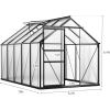 imageYITAHOME10x7x7 Greenhouses Large Walkin Green House Heavy Duty Tunnel Green Houses Outdoor Portable Plant Gardening Upgraded Galvanized Steel Frame Zipper Doors 5 Crossbars GardenBlack