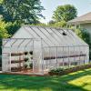 imageYITAHOME10x7x7 Greenhouses Large Walkin Green House Heavy Duty Tunnel Green Houses Outdoor Portable Plant Gardening Upgraded Galvanized Steel Frame Zipper Doors 5 Crossbars Gardensilver