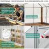 imageYITAHOME10x7x7 Greenhouses Large Walkin Green House Heavy Duty Tunnel Green Houses Outdoor Portable Plant Gardening Upgraded Galvanized Steel Frame Zipper Doors 5 Crossbars Gardensilver