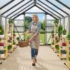 imageYITAHOME10x7x7 Greenhouses Large Walkin Green House Heavy Duty Tunnel Green Houses Outdoor Portable Plant Gardening Upgraded Galvanized Steel Frame Zipper Doors 5 Crossbars GardenBlack