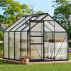 imageYITAHOME10x7x7 Greenhouses Large Walkin Green House Heavy Duty Tunnel Green Houses Outdoor Portable Plant Gardening Upgraded Galvanized Steel Frame Zipper Doors 5 Crossbars GardenBlack