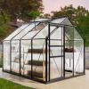 imageYITAHOME10x7x7 Greenhouses Large Walkin Green House Heavy Duty Tunnel Green Houses Outdoor Portable Plant Gardening Upgraded Galvanized Steel Frame Zipper Doors 5 Crossbars GardenBlack