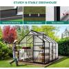 imageYITAHOME10x7x7 Greenhouses Large Walkin Green House Heavy Duty Tunnel Green Houses Outdoor Portable Plant Gardening Upgraded Galvanized Steel Frame Zipper Doors 5 Crossbars GardenBlack