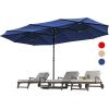 imageYITAHOME 13ft Patio Umbrella Outdoor Extra Large DoubleSided Market Table Umbrella for Pool Patio Furniture Patio Shade Navy Blue